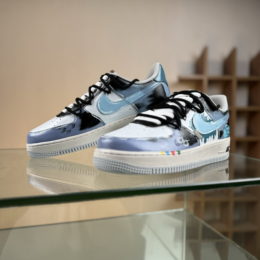 260 Nike Air Force 1'07 Low ”Color Fission” 手绘涂鸦 色彩裂变 空军一号低帮休闲板鞋 XL2312-101