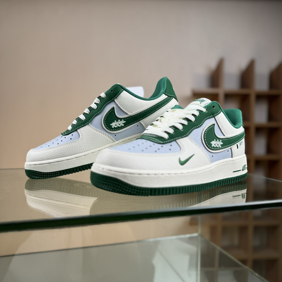 260 Nike Air Force 1'07 Low 斯图西联名 米绿勾 空军一号低帮休闲板鞋 DD1982-305