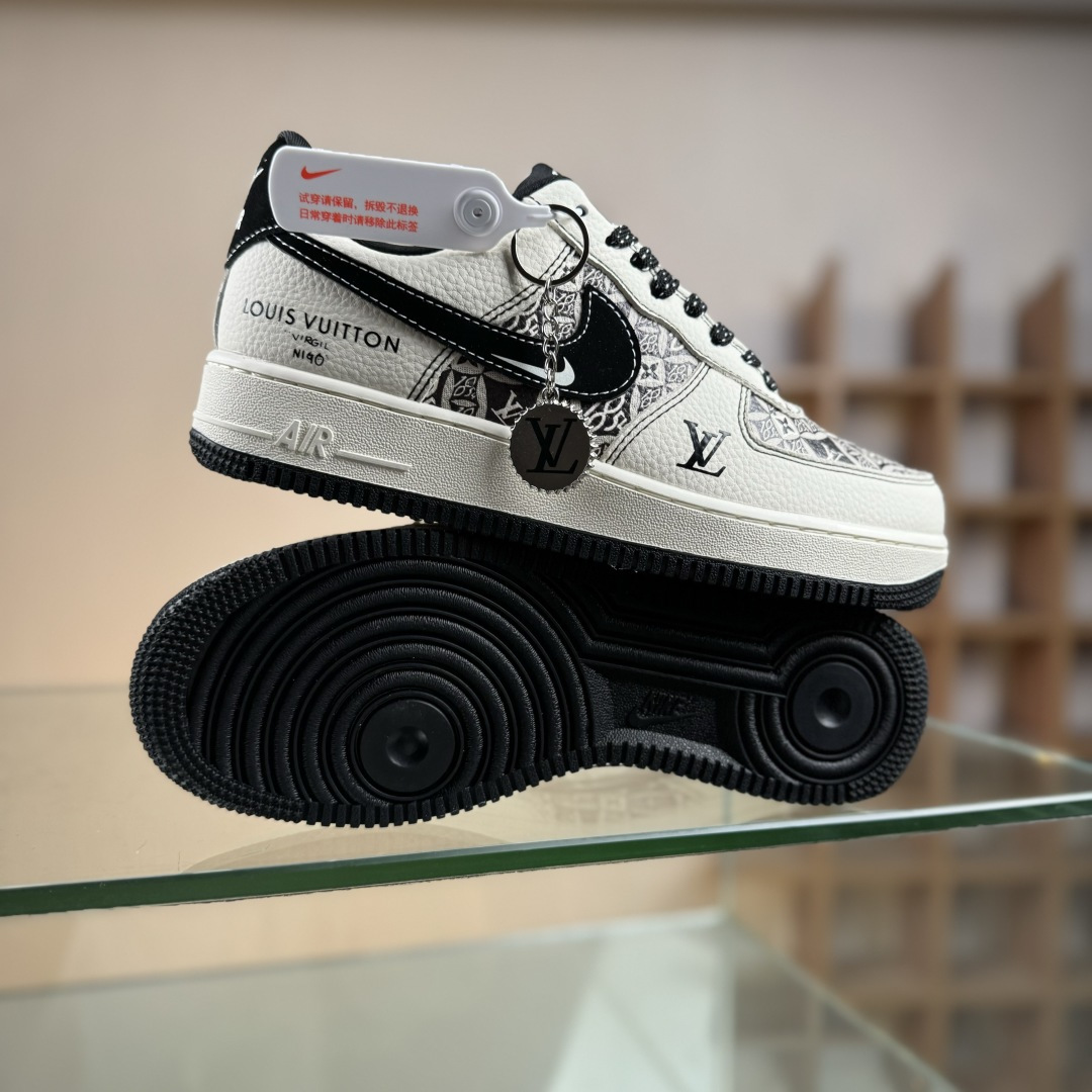 260 Nike Air Force 1 Low 07 x Louis Vuitton 白黑满天星 KJ1688-023