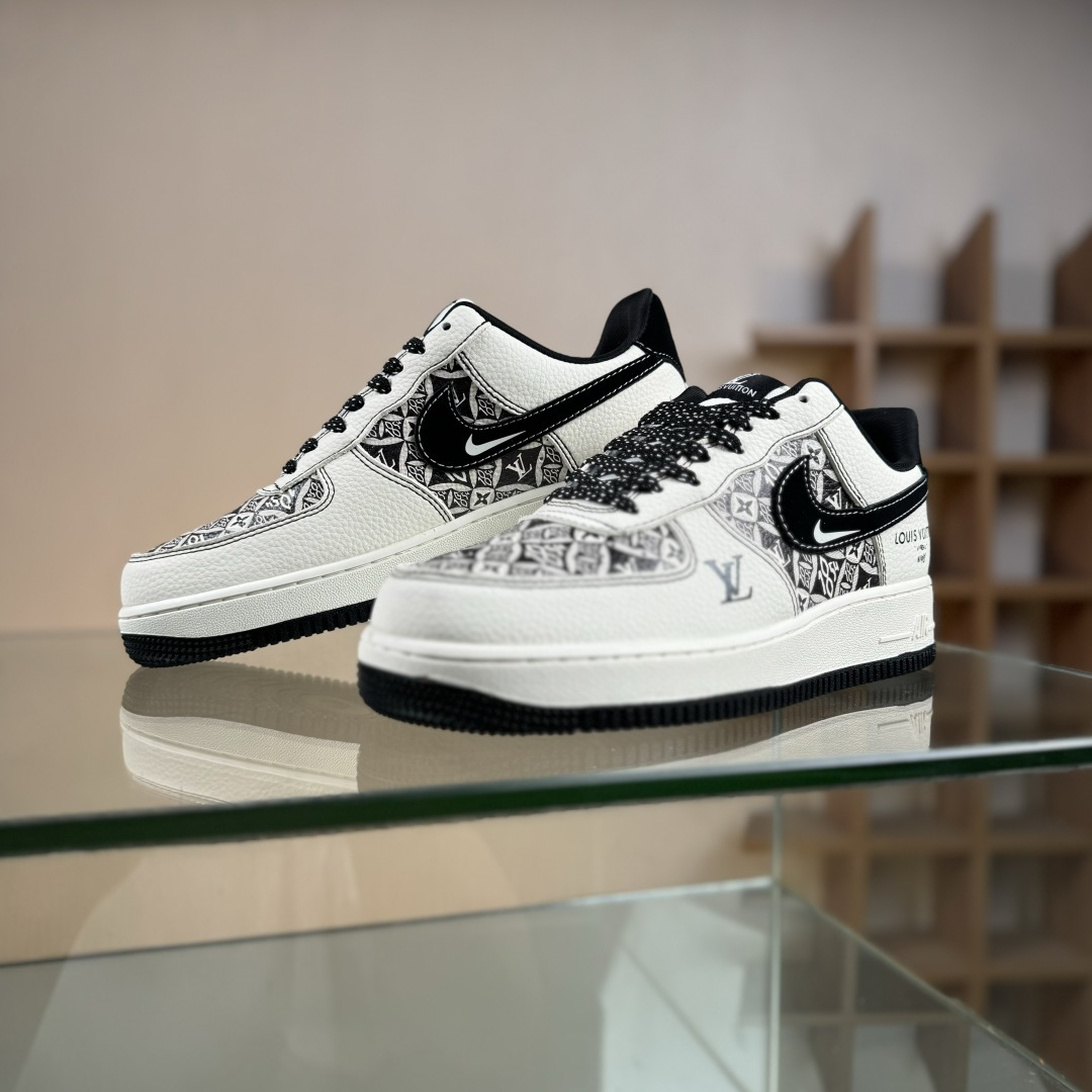 260 Nike Air Force 1 Low 07 x Louis Vuitton 白黑满天星 KJ1688-023