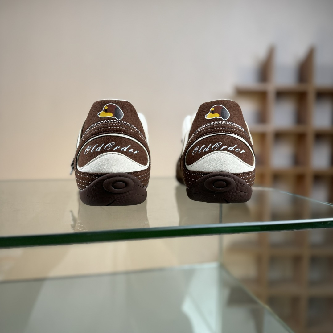 220 OLD ORDER Turbo-Lite芭蕾复古百搭德训鞋日常防滑透气 低帮 网球休闲鞋 威马棕 O2320832