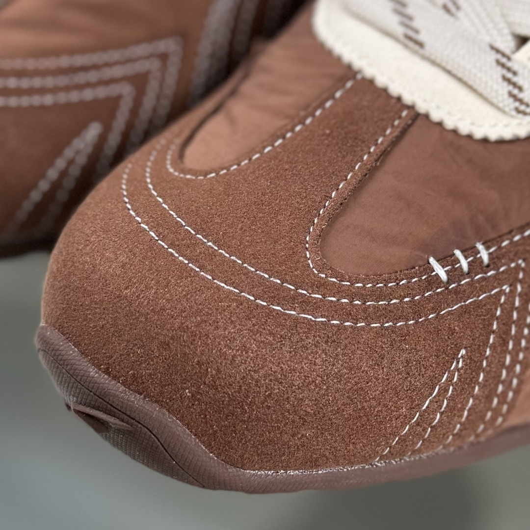 220 OLD ORDER Turbo-Lite芭蕾复古百搭德训鞋日常防滑透气 低帮 网球休闲鞋 威马棕 O2320832