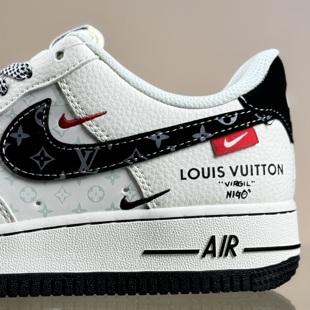 260 Nike Air Force 1'07 Low LV联名 米黑印花勾 空军一号低帮休闲板鞋 MZ9588-809