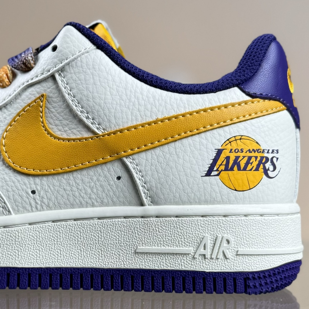 260 Nike Air Force 1'07 Low NBA联名 紫金湖人 空军一号低帮休闲板鞋 CS5288-006