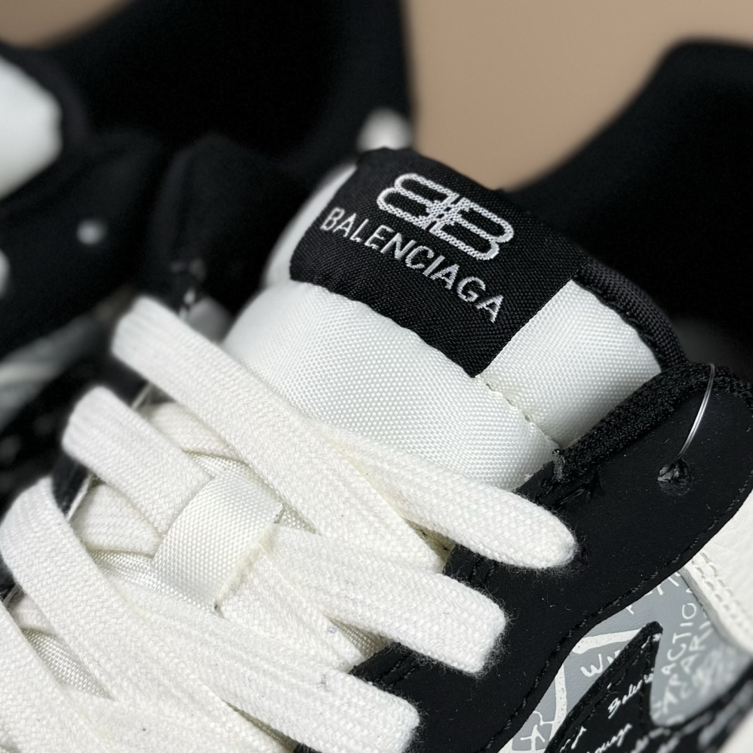 260 Nike Air Force 1'07 Low 巴黎世家联名 米白黑钩印刷 空军一号低帮休闲板鞋 XD2588-611