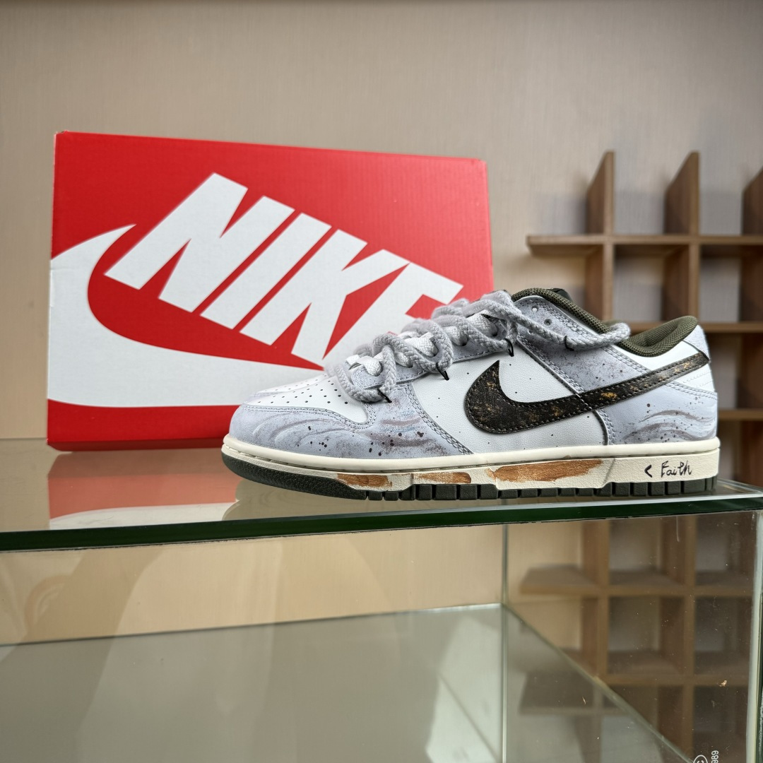 280 Nike SB Dunk Low 绑带 周年高端定制 低帮休闲板鞋 HF5441-102