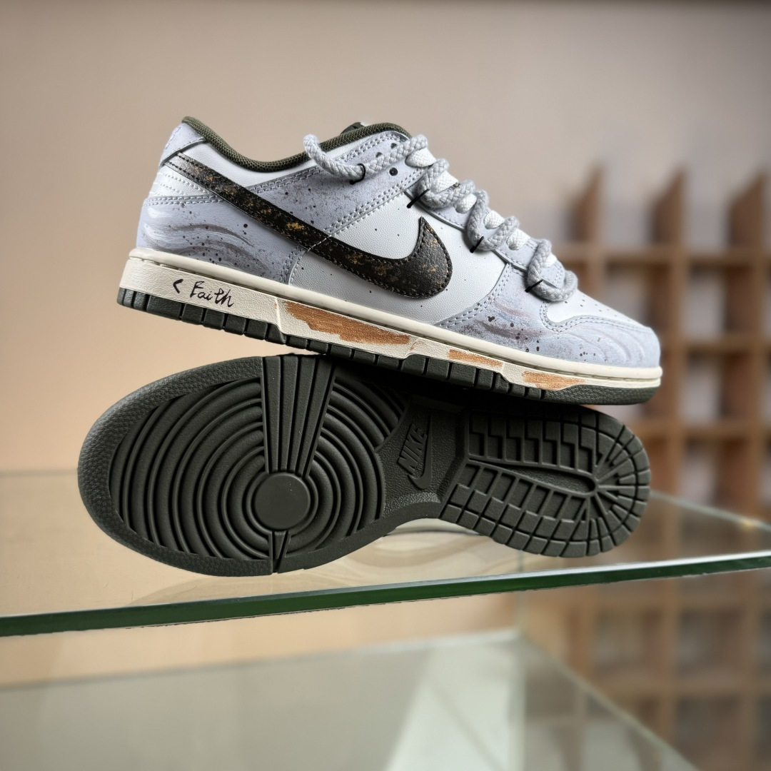 280 Nike SB Dunk Low 绑带 周年高端定制 低帮休闲板鞋 HF5441-102