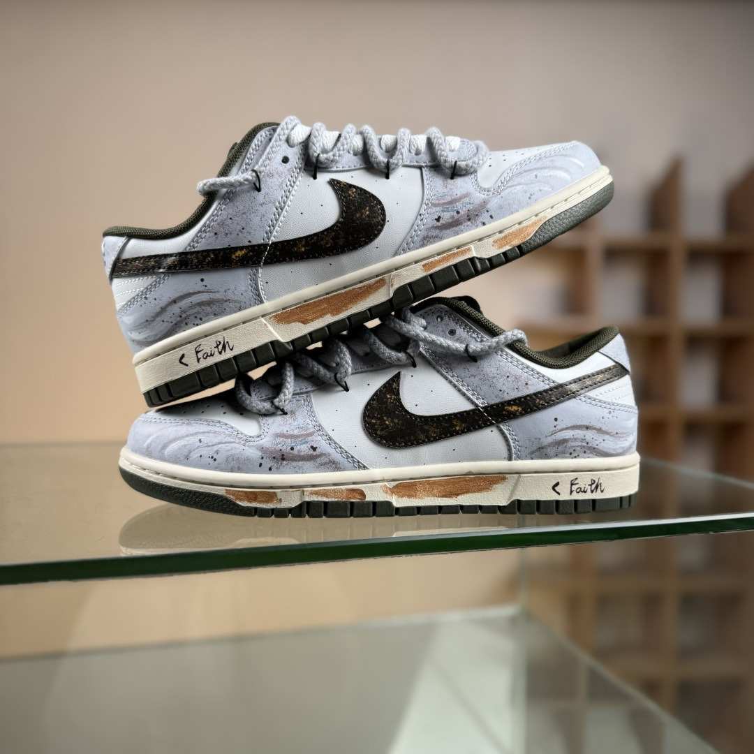280 Nike SB Dunk Low 绑带 周年高端定制 低帮休闲板鞋 HF5441-102