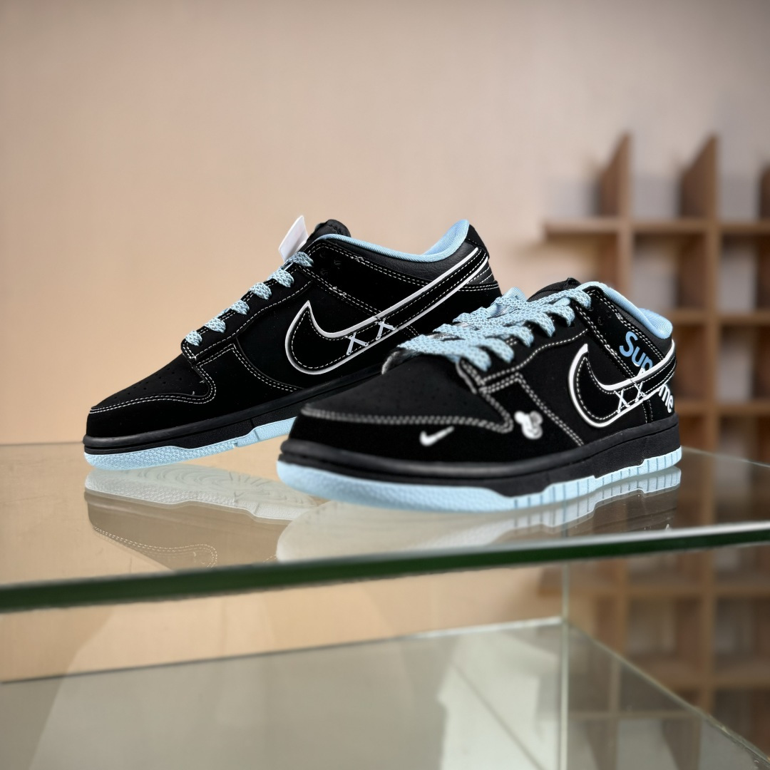 280 Nike SB Dunk Low x superme 黑蓝小勾满天星 KK1333-050