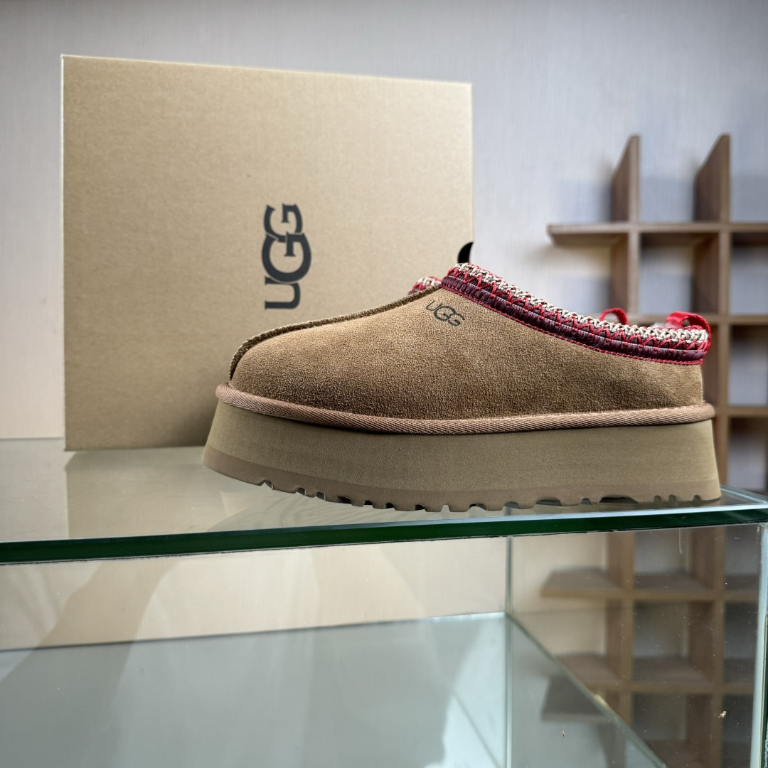280 UGGTazz民族风厚底女款 小红书爆款 广州外贸大厂生产鞋头到鞋垫真羊皮毛一体