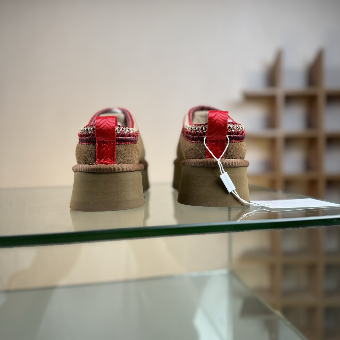 280 UGGTazz民族风厚底女款 小红书爆款 广州外贸大厂生产鞋头到鞋垫真羊皮毛一体