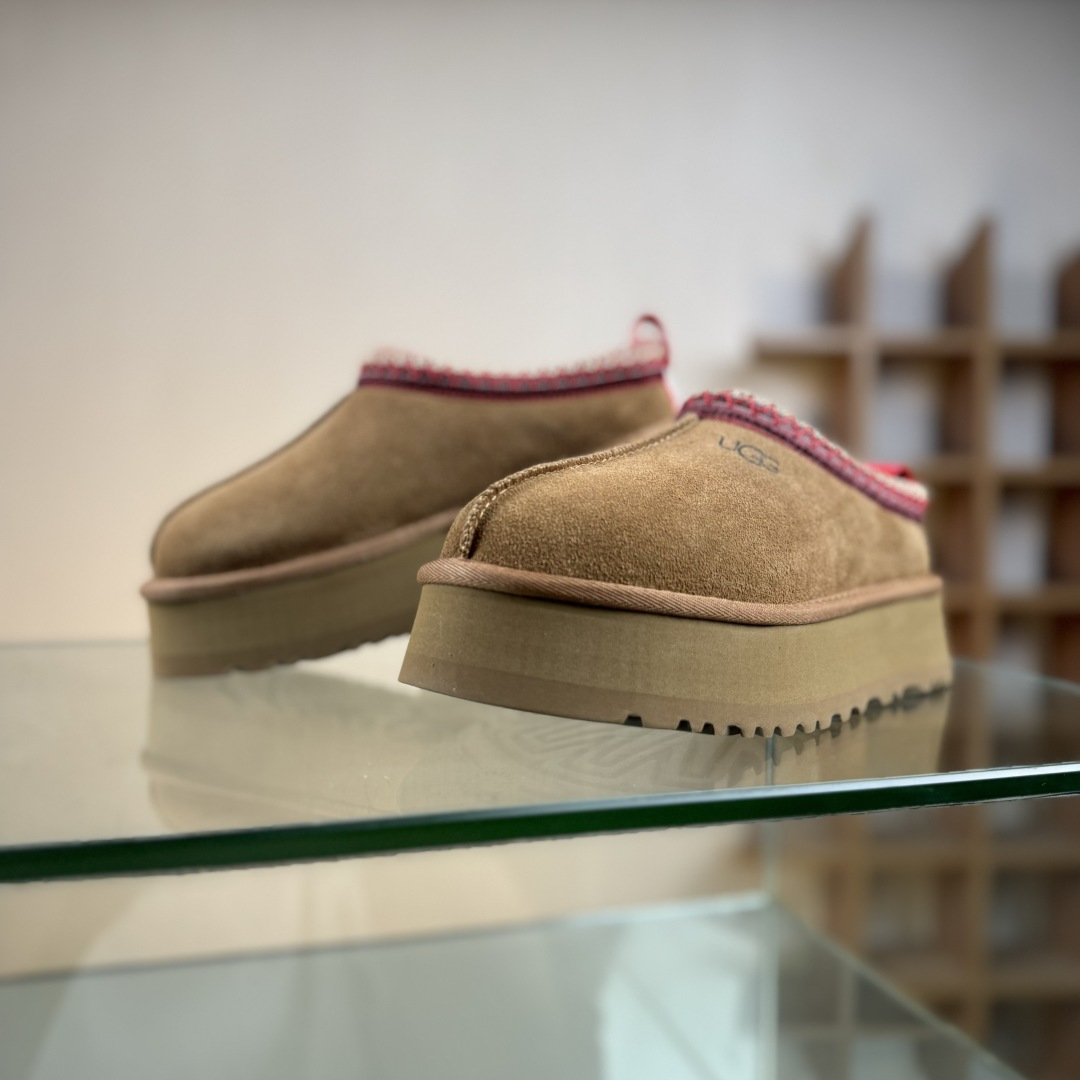 280 UGGTazz民族风厚底女款 小红书爆款 广州外贸大厂生产鞋头到鞋垫真羊皮毛一体