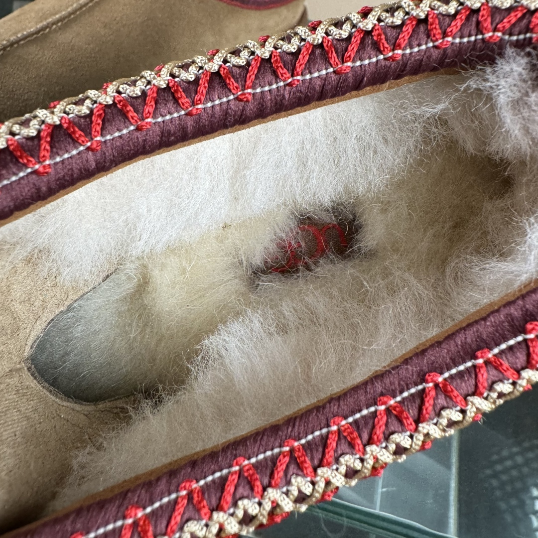 280 UGGTazz民族风厚底女款 小红书爆款 广州外贸大厂生产鞋头到鞋垫真羊皮毛一体