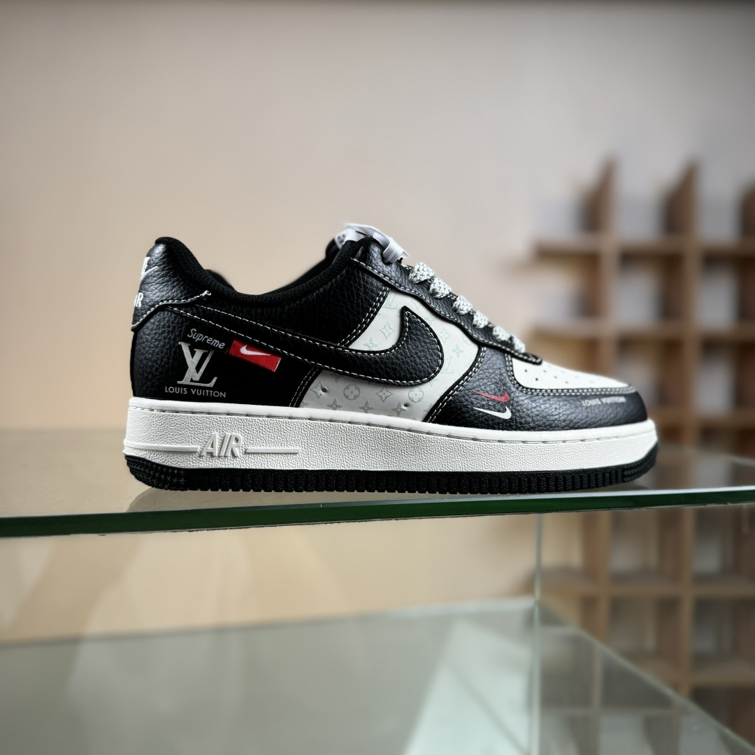 Nike Air Force 1’07 Low LV联名 米黑红小双勾 空军一号低帮休闲板鞋 MZ9588-813
