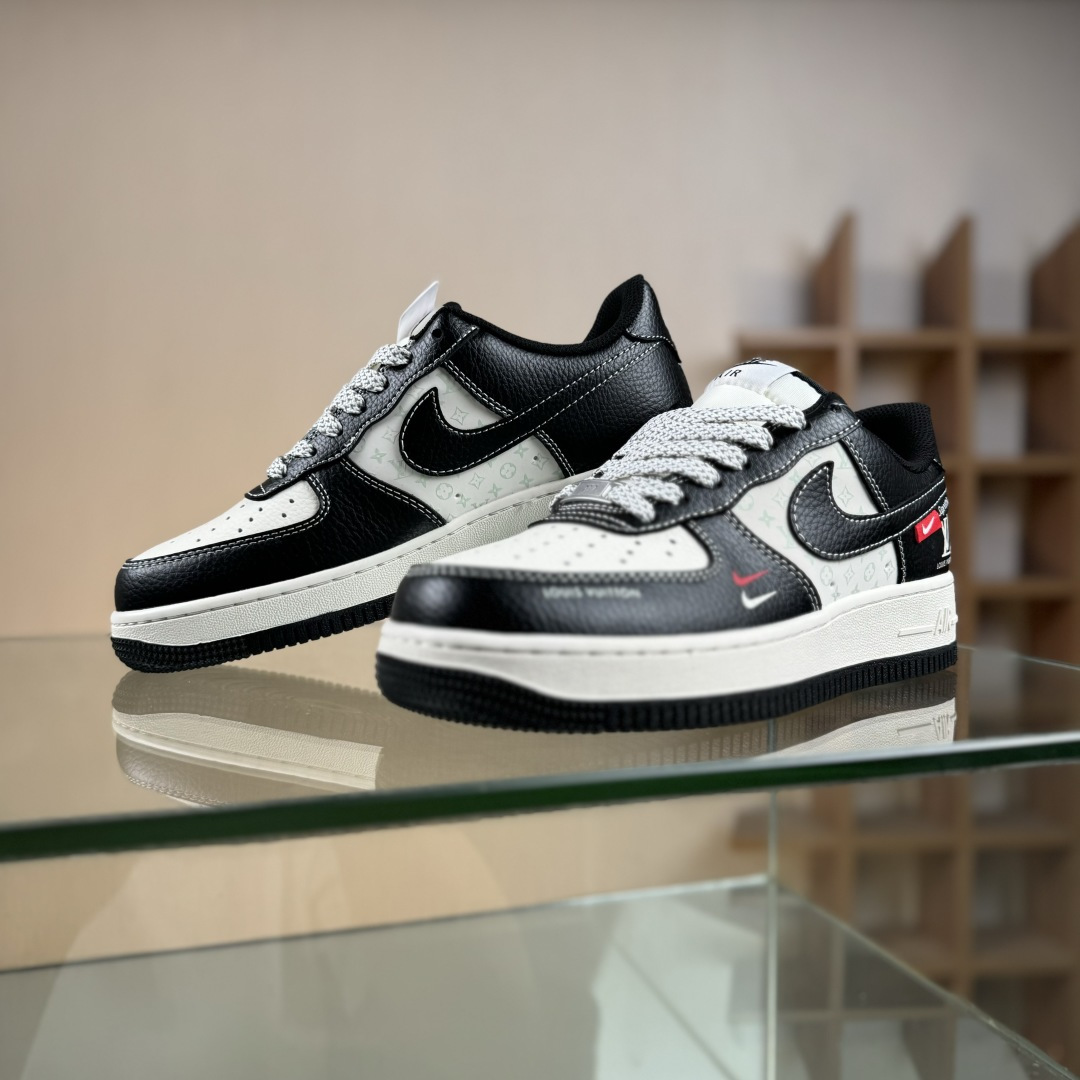Nike Air Force 1'07 Low LV联名 米黑红小双勾 空军一号低帮休闲板鞋 MZ9588-813