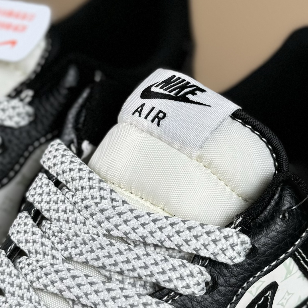 Nike Air Force 1'07 Low LV联名 米黑红小双勾 空军一号低帮休闲板鞋 MZ9588-813