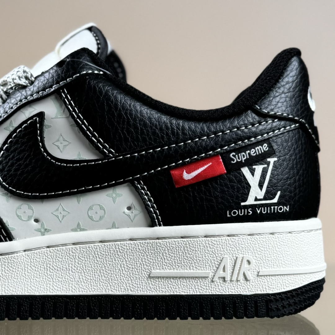 Nike Air Force 1'07 Low LV联名 米黑红小双勾 空军一号低帮休闲板鞋 MZ9588-813