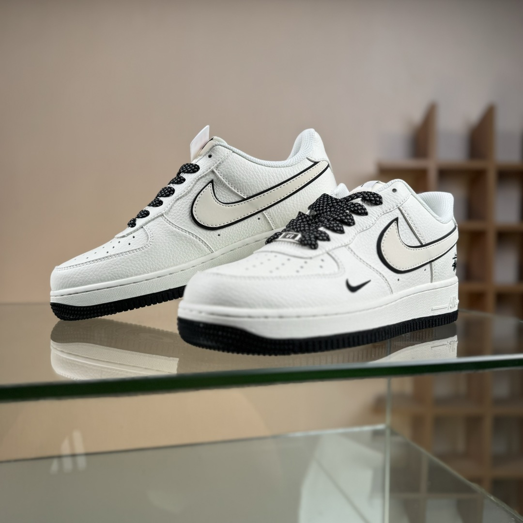 260 Nike Air Force 1 Low 07 x Stussy 白黑小勾满天星 CS5288-046