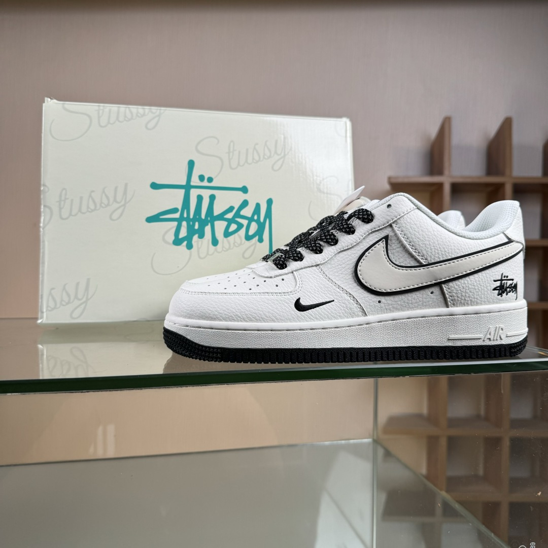 260 Nike Air Force 1 Low 07 x Stussy 白黑小勾满天星 CS5288-046