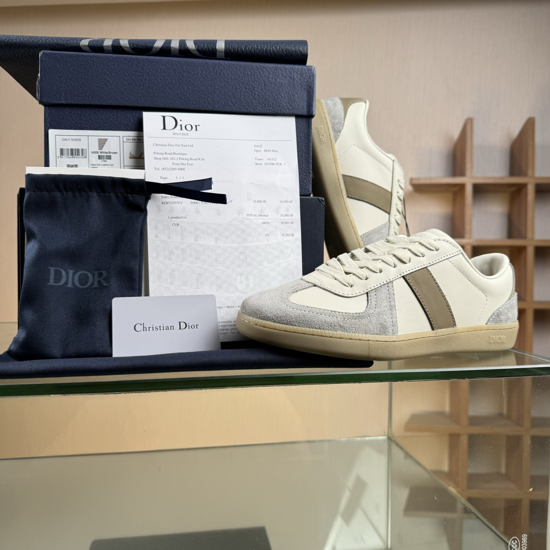 380 最新配色 DIOR迪奥 B01 Matchpoint 圆头系带 迪奥德训鞋