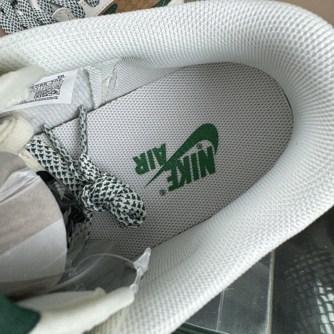 Air Jordan 1 Low AJ1 乔1 古驰联名 花纹米绿红 高端定制 低帮休闲板鞋 QW5088-206