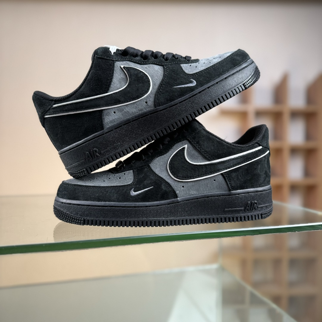 Nike Air Force 1'07 Low ”黑武士” 全麂皮 秋冬 空军一号低帮休闲板鞋 ZH0316-134