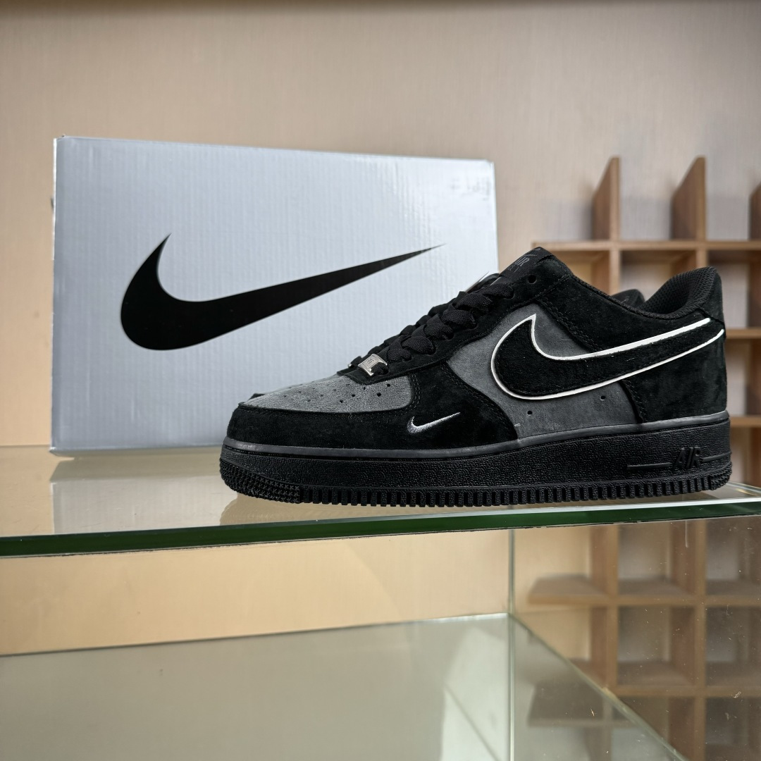 Nike Air Force 1'07 Low ”黑武士” 全麂皮 秋冬 空军一号低帮休闲板鞋 ZH0316-134