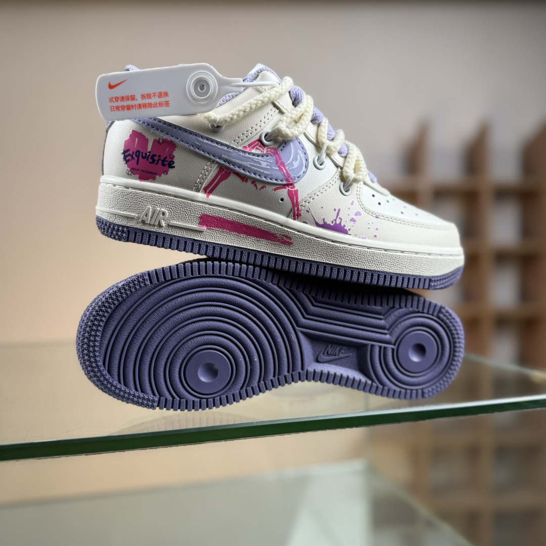 Nike Air Force 1'07 Low ”Confession” 手绘涂鸦 紫粉表白 空军一号低帮休闲板鞋 BD7701-220-Top High Quatity Cheap Sneakers Fashion Clothing Clothes Bags handbags Shoes of all Brand wholesale With The best Quality And Beautiful Price from China Factory Chinese suppliers wholesaler seller Nike Air Force 1'07 Low ”Confession” 手绘涂鸦 紫粉表白 空军一号低帮休闲板鞋 BD7701-220