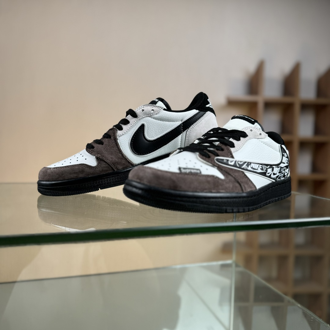 Travis Scott x Nike Air Jordan 1 Low x Supreme Air Jordan 1 Low 反转棕白倒钩 DZ5899-032 Travis Scott x Nike Air Jordan 1 Low x Supreme Air Jordan 1 Low 反转棕白倒钩 DZ5899-032