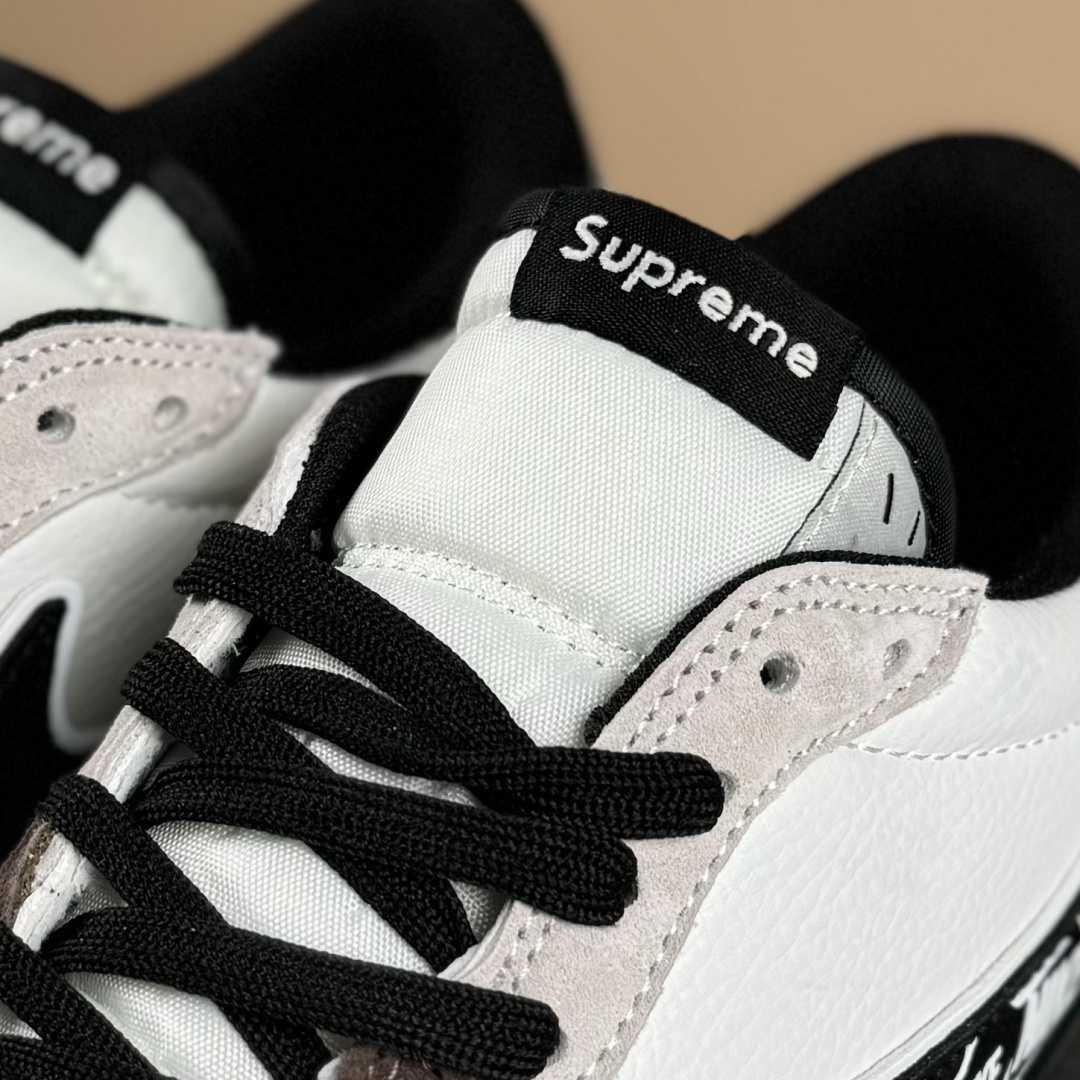 Travis Scott x Nike Air Jordan 1 Low x Supreme Air Jordan 1 Low 反转棕白倒钩 DZ5899-032 Travis Scott x Nike Air Jordan 1 Low x Supreme Air Jordan 1 Low 反转棕白倒钩 DZ5899-032