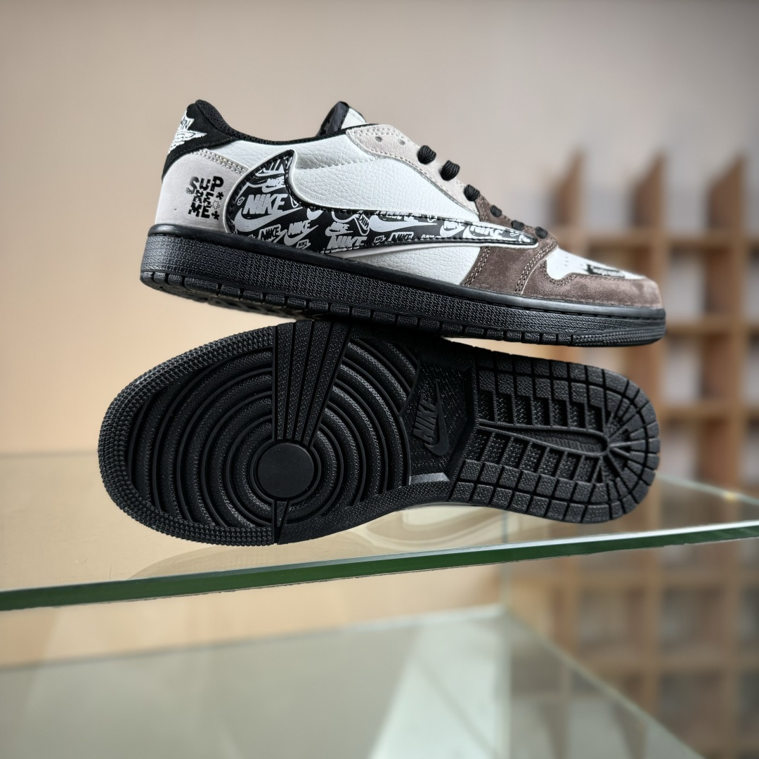 Travis Scott x Nike Air Jordan 1 Low x Supreme Air Jordan 1 Low 反转棕白倒钩 DZ5899-032 Travis Scott x Nike Air Jordan 1 Low x Supreme Air Jordan 1 Low 反转棕白倒钩 DZ5899-032