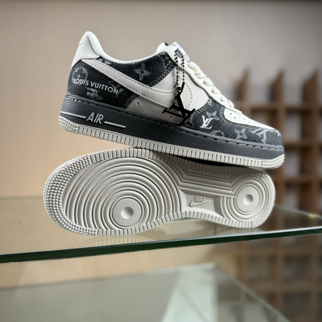 Nike Air Force 1'07 Low LV联名 米黑牛仔布 空军一号低帮休闲板鞋 SM6668-110