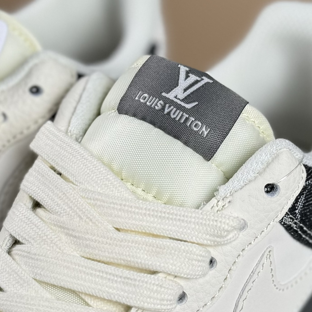 Nike Air Force 1'07 Low LV联名 米黑牛仔布 空军一号低帮休闲板鞋 SM6668-110