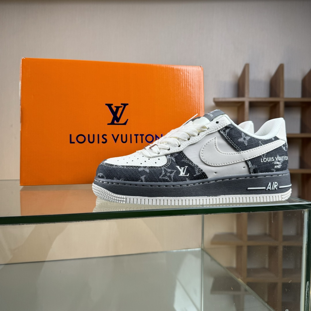 Nike Air Force 1'07 Low LV联名 米黑牛仔布 空军一号低帮休闲板鞋 SM6668-110