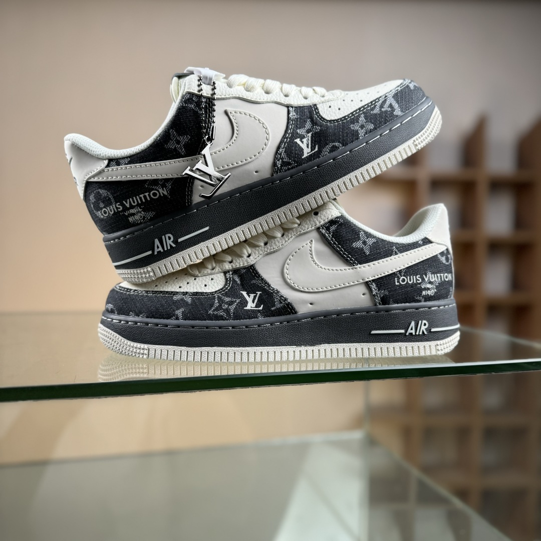 Nike Air Force 1'07 Low LV联名 米黑牛仔布 空军一号低帮休闲板鞋 SM6668-110