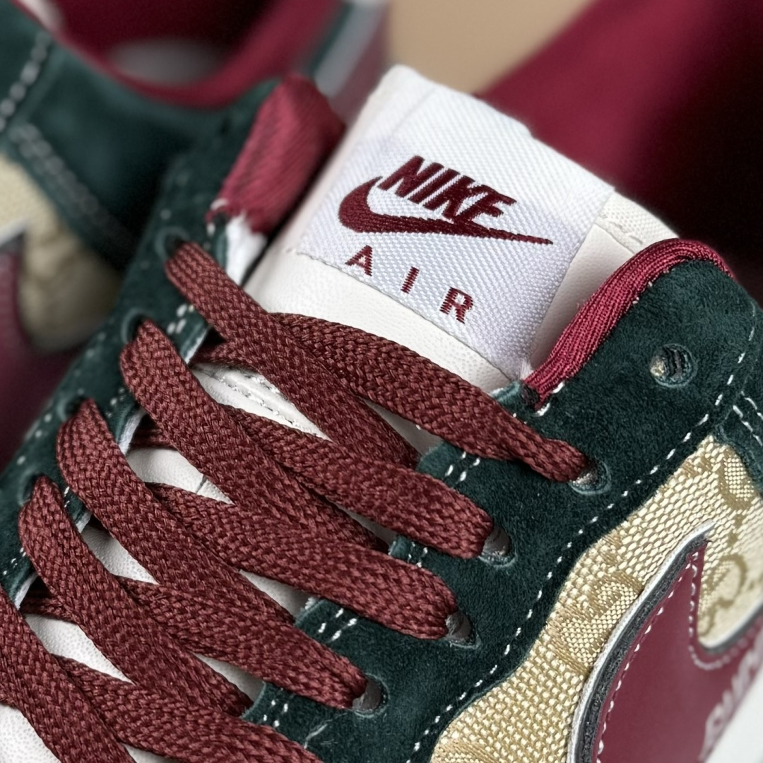 Nike Air Force 1'07 Low 古驰联名 卡其朱砂勾 空军一号低帮休闲板鞋 SY1388-007