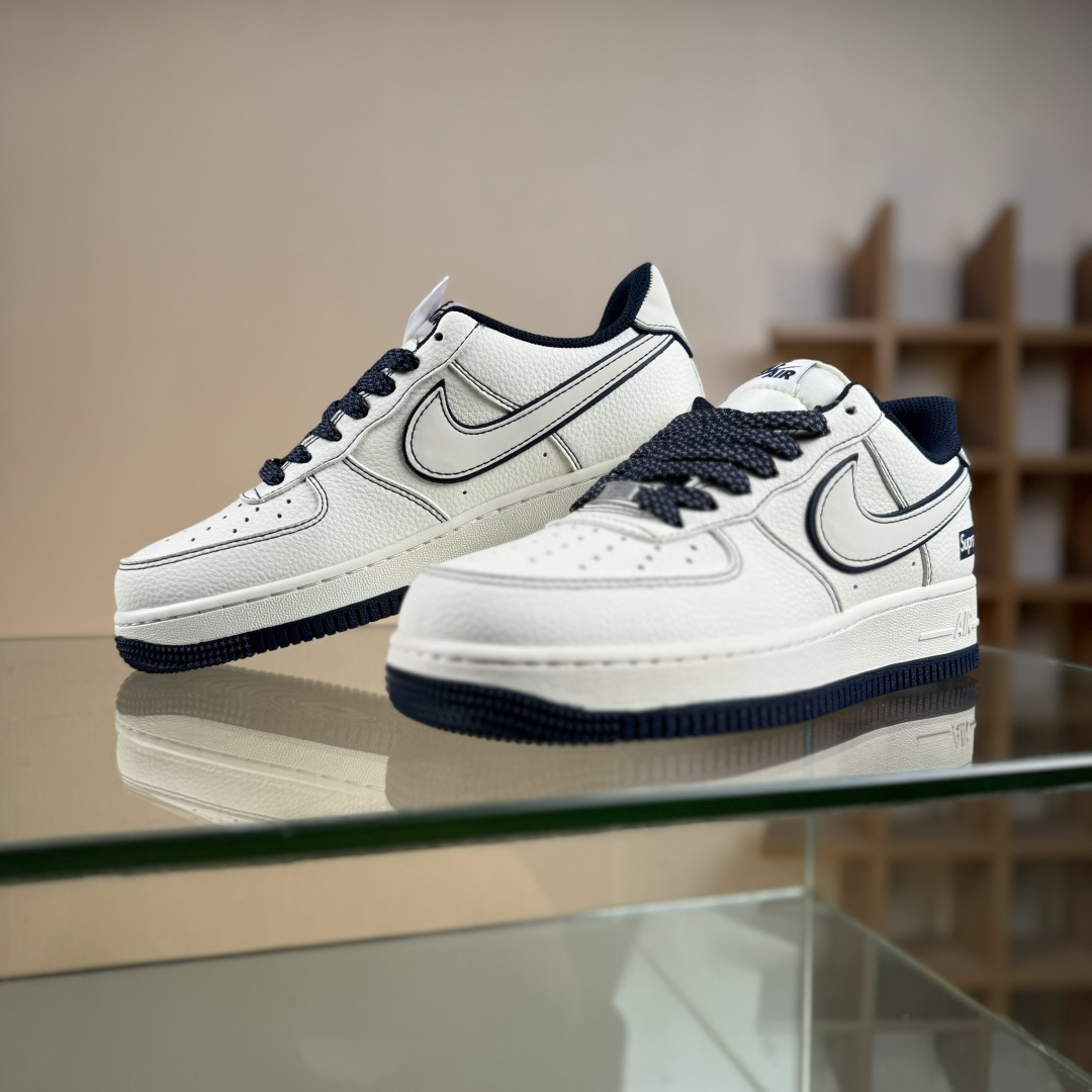Nike Air Force 1'07 Low Supreme联名 米蓝兔八哥 空军一号低帮休闲板鞋 SM6668-113