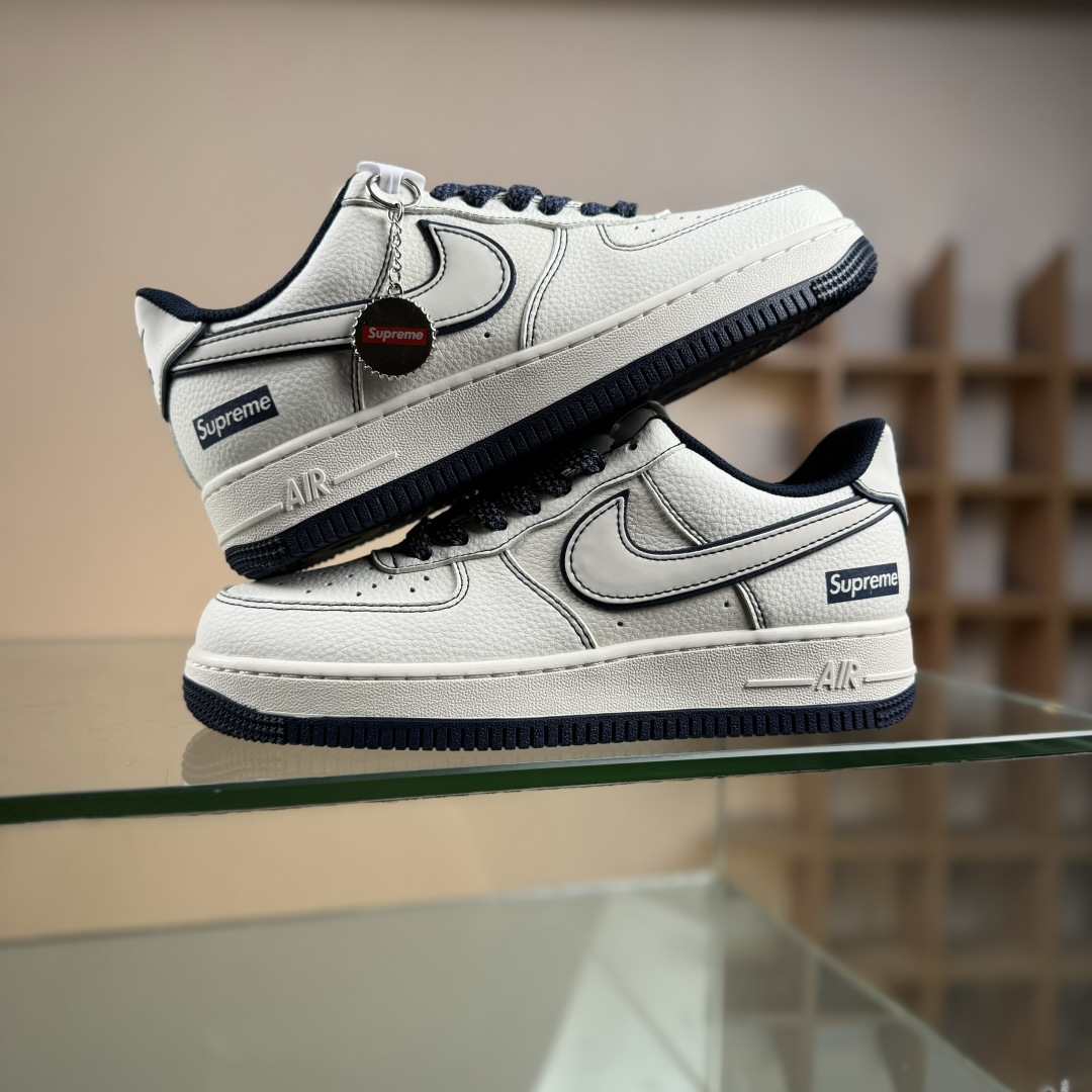 Nike Air Force 1'07 Low Supreme联名 米蓝兔八哥 空军一号低帮休闲板鞋 SM6668-113