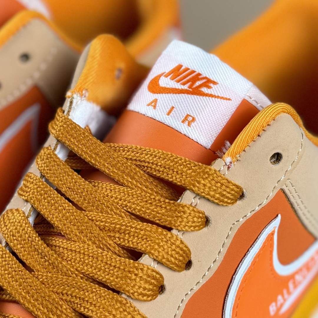 260 Nike Air Force 1'07 Low 巴黎世家联名 活力橙 空军一号低帮休闲板鞋 SY1388-002