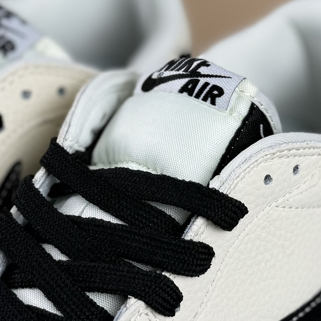 280 Nike Jordan Air Jordan 1 “NIKE联名——飞人米黑勾” 高端定制 乔丹低帮休闲板鞋 DD7866-105