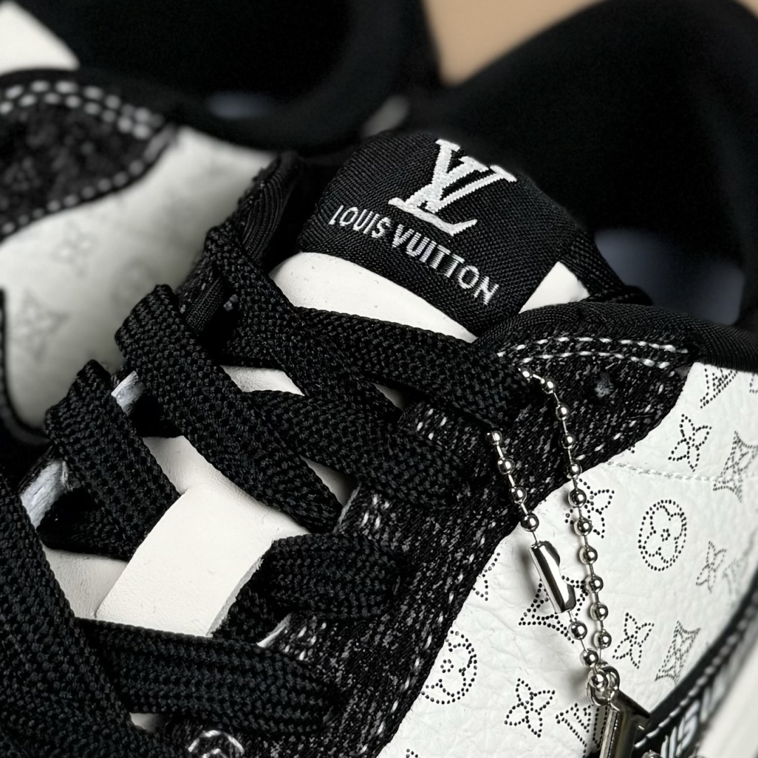 280 Travis Scott x Fragment Design x Air Jordan 1 Low SP AJ1 乔1LV联名 白黑牛仔 低帮文化休闲板鞋 SC0601-054