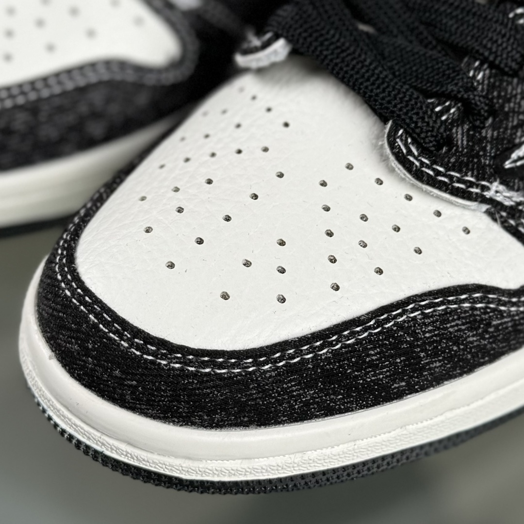 280 Travis Scott x Fragment Design x Air Jordan 1 Low SP AJ1 乔1LV联名 白黑牛仔 低帮文化休闲板鞋 SC0601-054