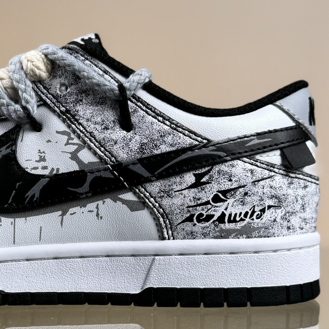 Nike SB Dunk Low 绑带定制 低帮休闲板鞋 DD1391-100