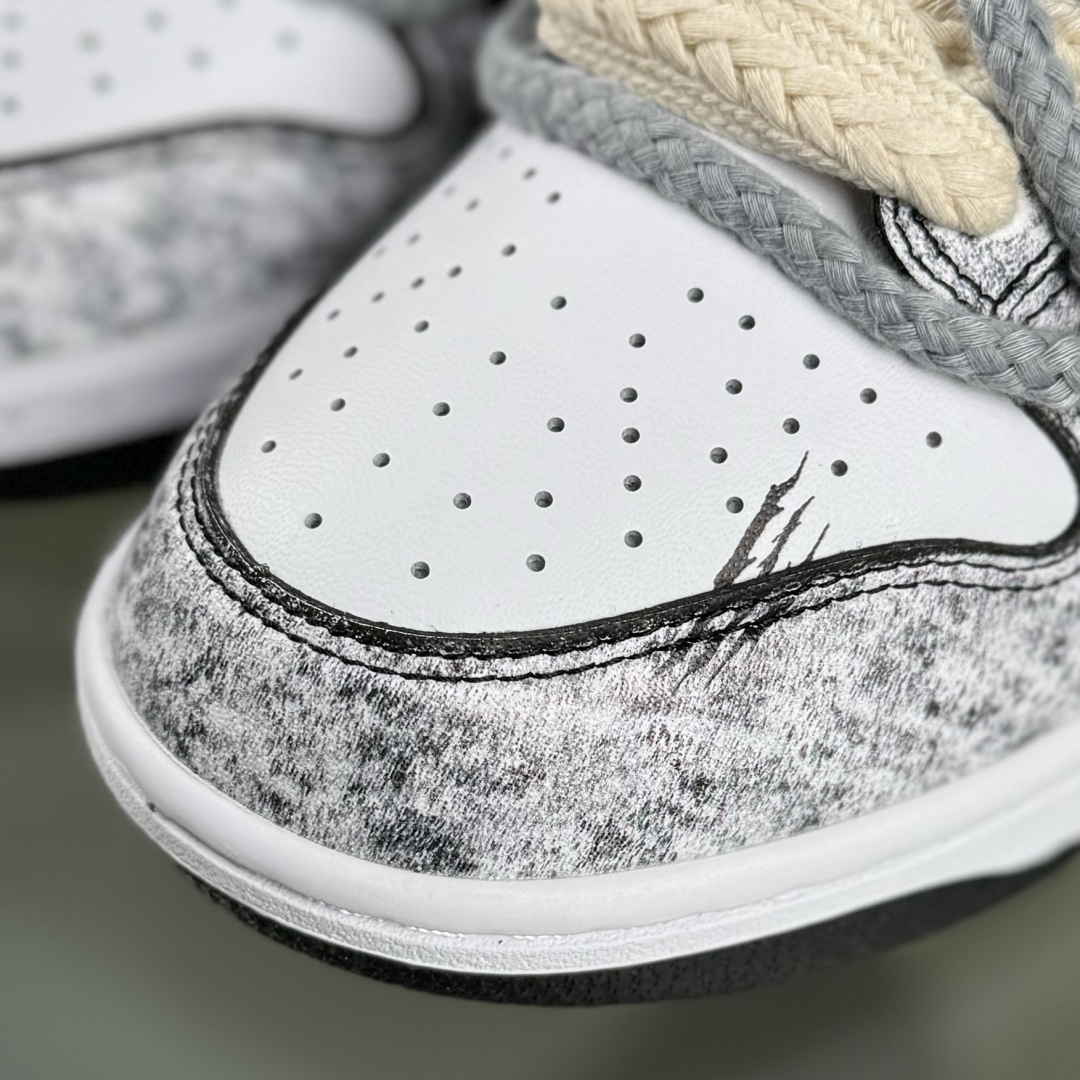 Nike SB Dunk Low 绑带定制 低帮休闲板鞋 DD1391-100