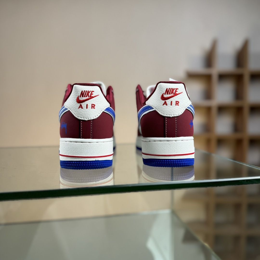 Nike Air Force 1'07 Low 斯图西联名 焦糖蓝勾 空军一号低帮休闲板鞋 SY1388-005