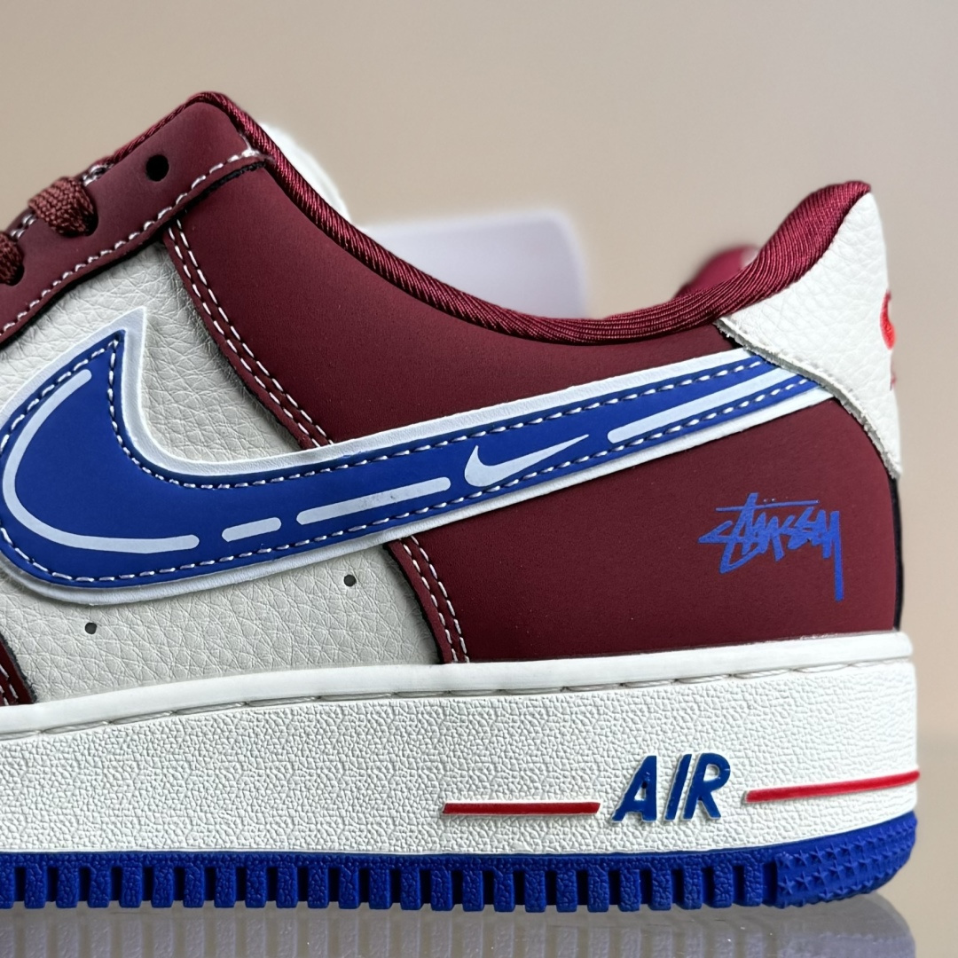 Nike Air Force 1'07 Low 斯图西联名 焦糖蓝勾 空军一号低帮休闲板鞋 SY1388-005