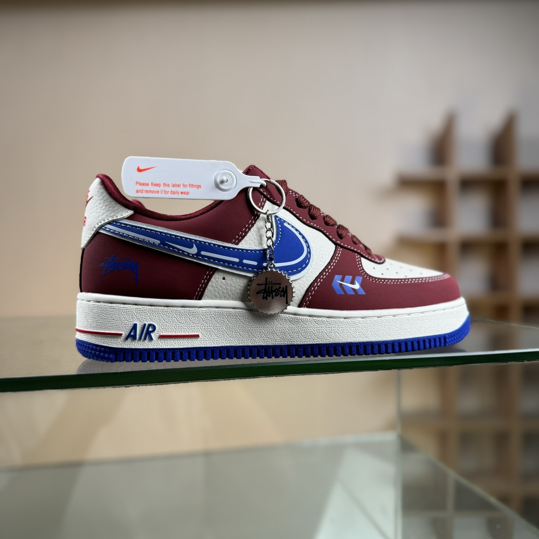 Nike Air Force 1’07 Low 斯图西联名 焦糖蓝勾 空军一号低帮休闲板鞋 SY1388-005