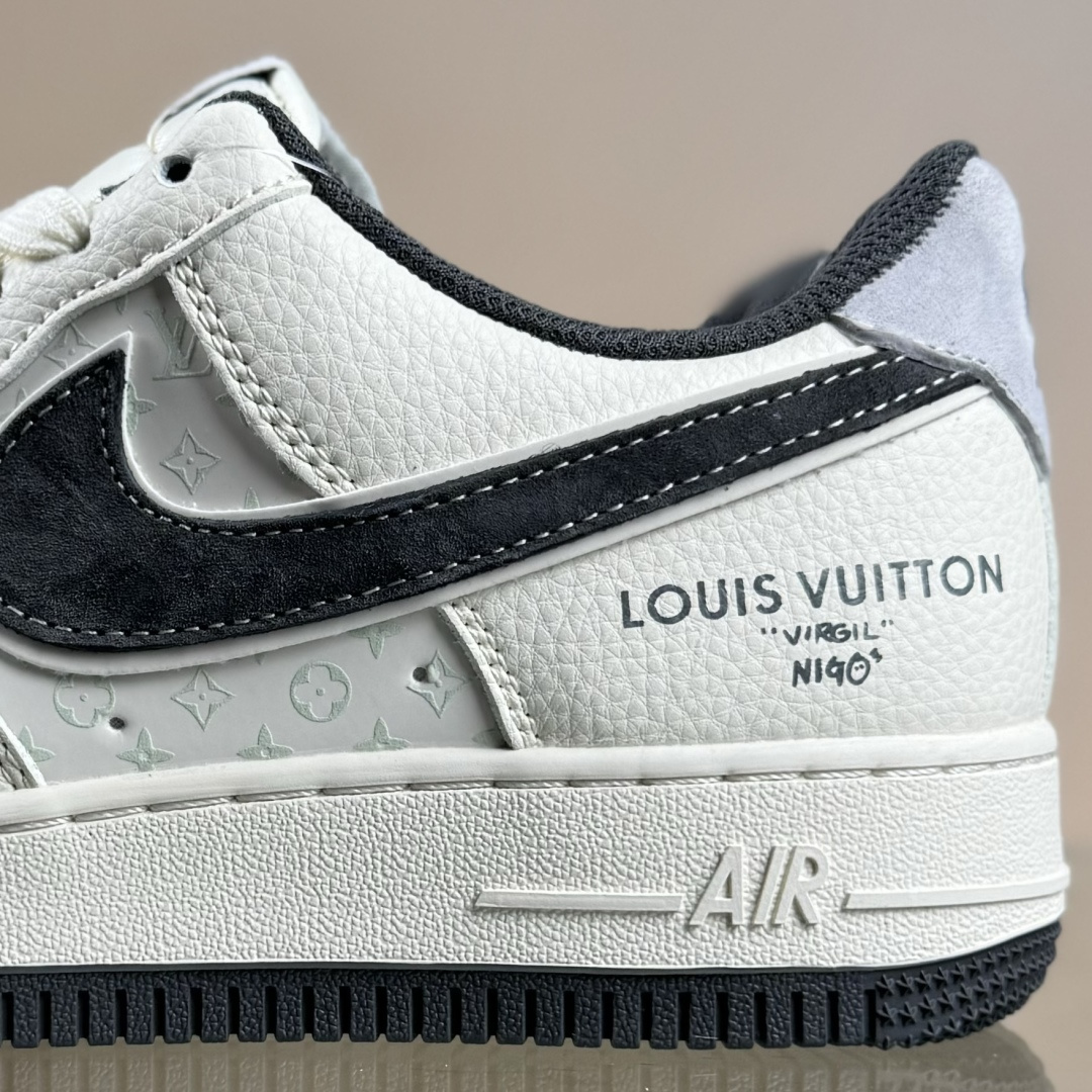 Nike Air Force 1'07 Low LV联名 印花米灰勾 空军一号低帮休闲板鞋 MZ9588-811