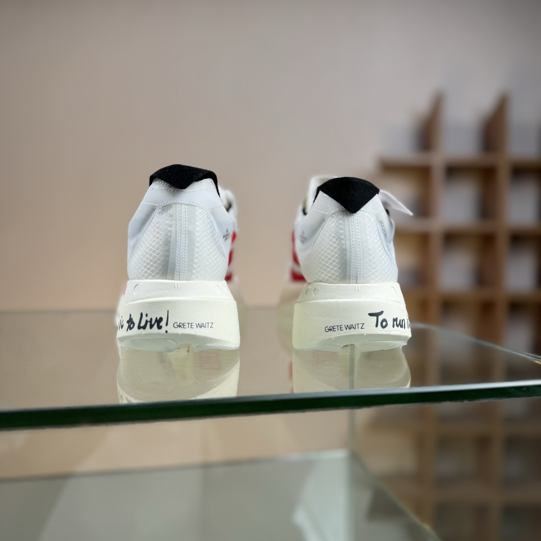 260 外贸版 Adidas Adizero Adios 4 M JR6363 阿迪透气轻盈低帮跑步鞋