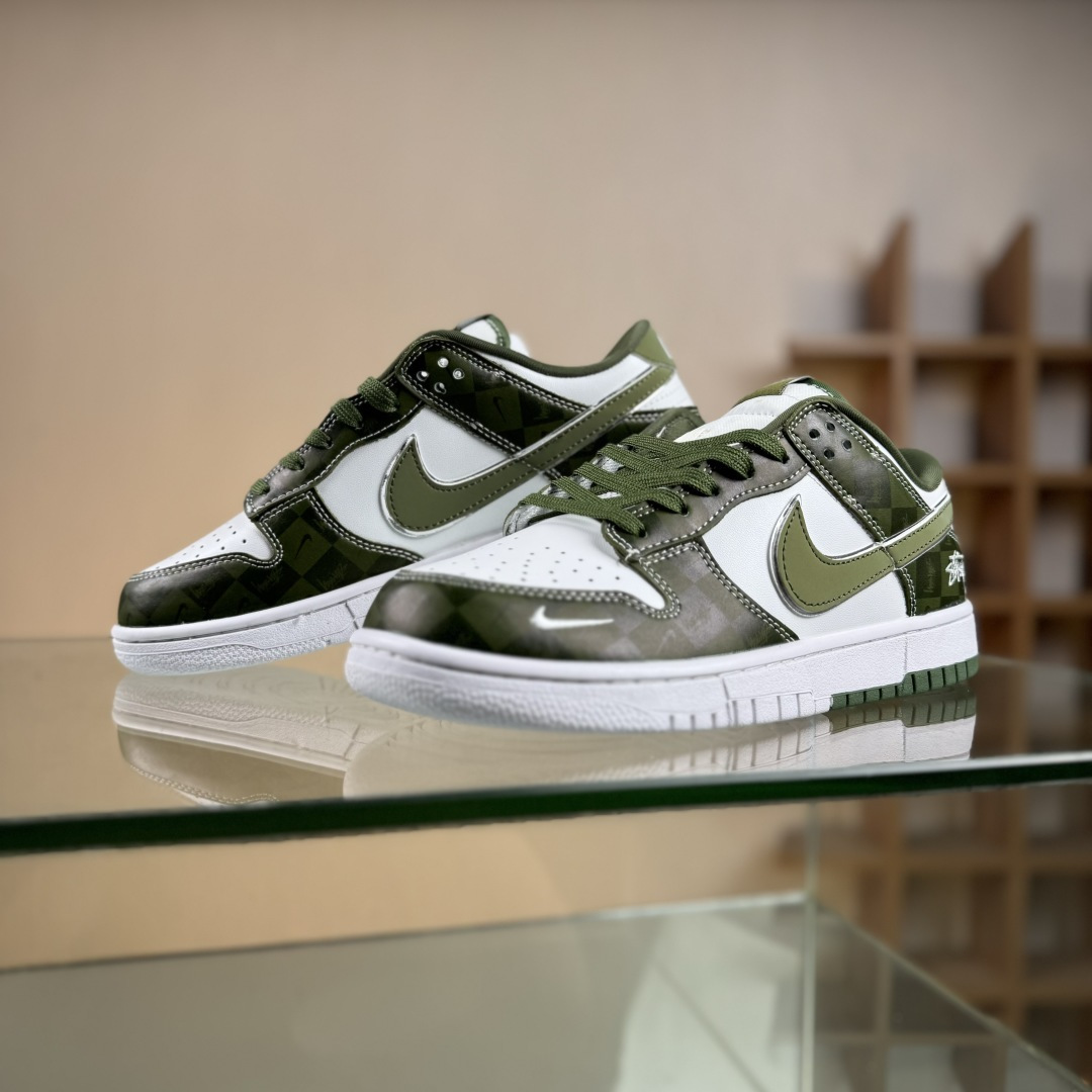 Nike SB Dunk Low x Stussy 绿白小勾 DG1988-010 Nike SB Dunk Low x Stussy 绿白小勾 DG1988-010